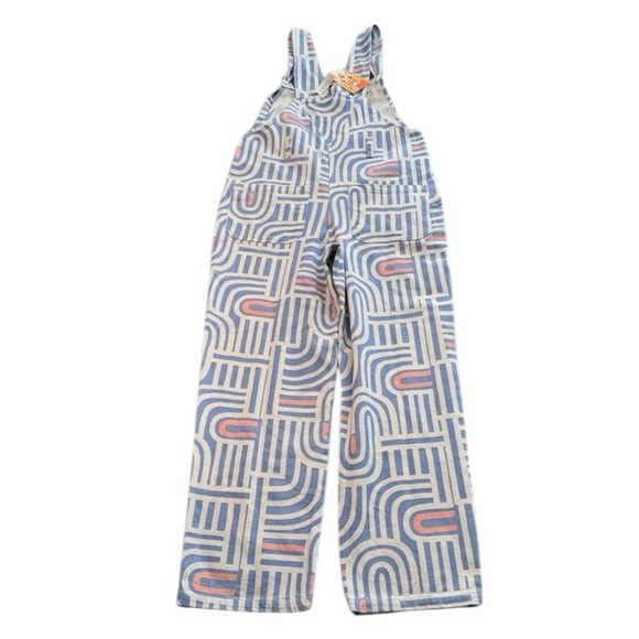 NWT Lucy & Yak Easton Dungarees Overalls Cosmic Size UK12L US8L - Picture 4 of 16